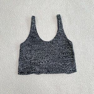 Brandy Melville Multi Print Black White Tank Top